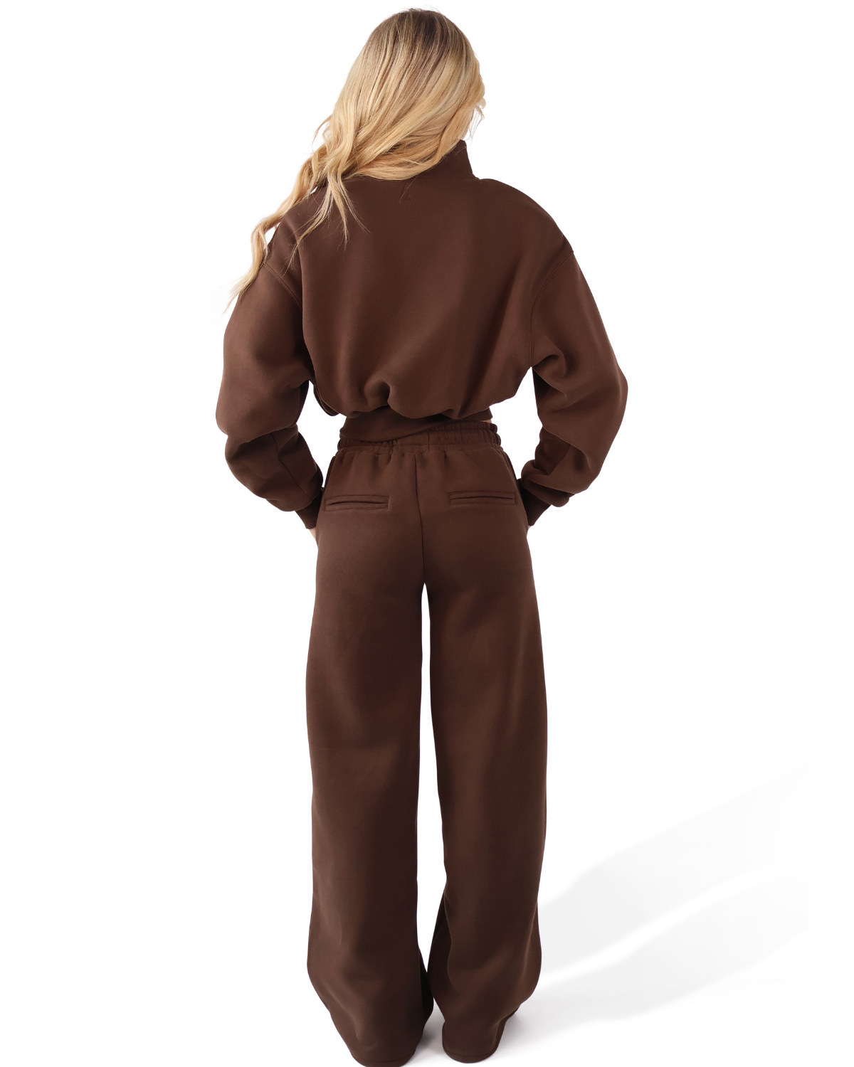 ‘Signature Staples’ Heavyweight Jersey Bomber - Brown