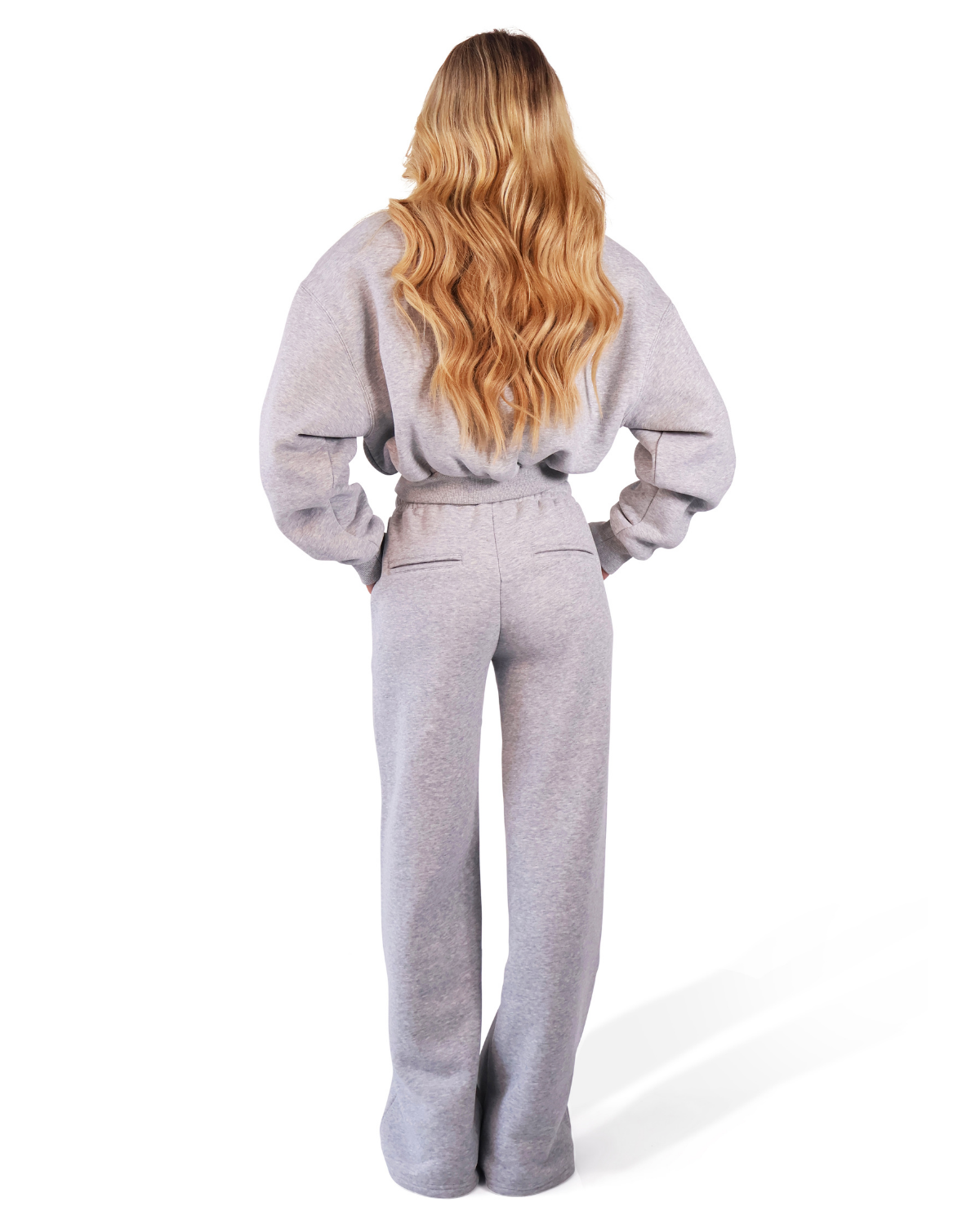 ‘Signature Staples’ Wide Leg Joggers - Grey