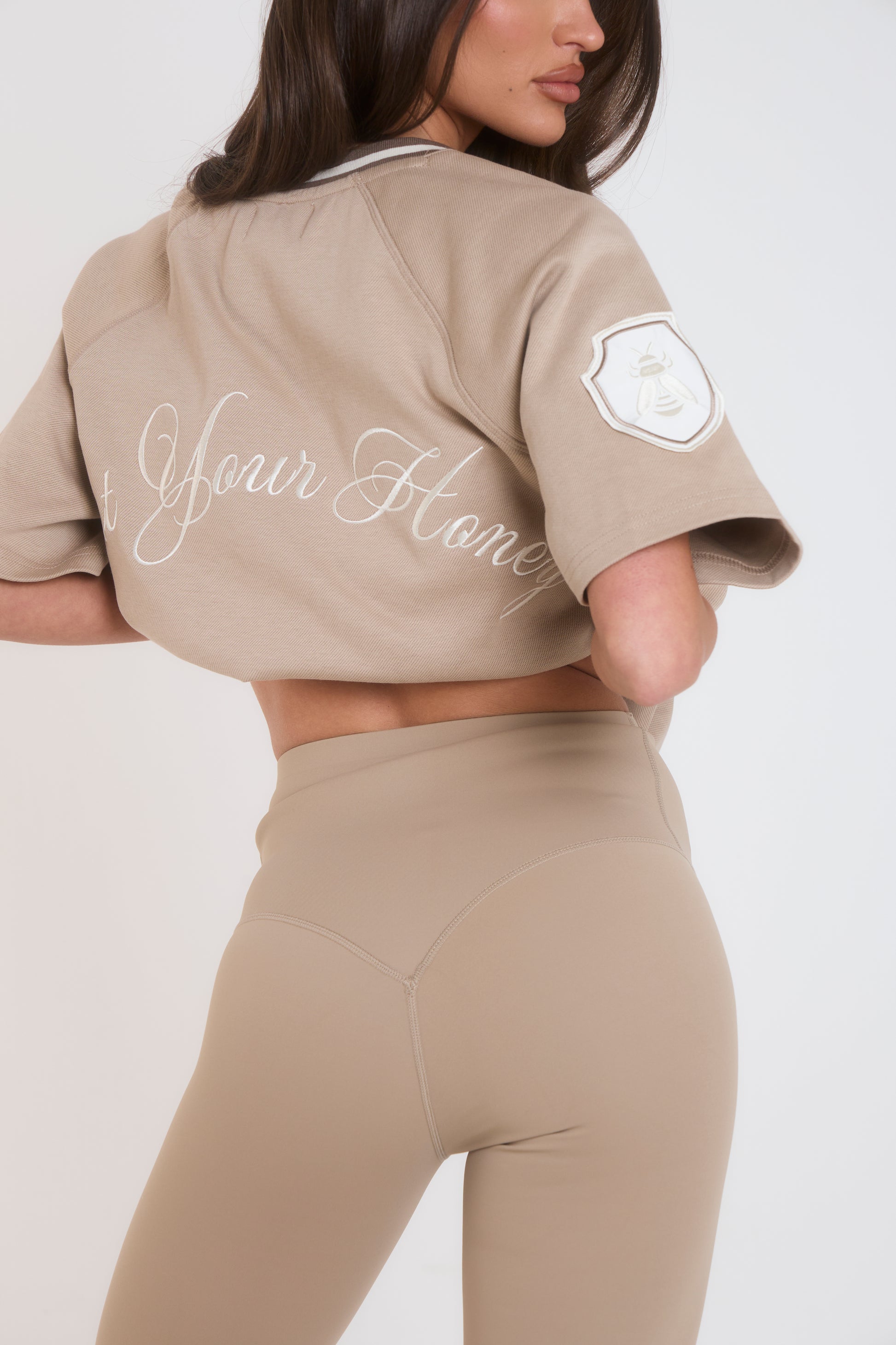 ‘Signature Staples’ High Waist Leggings - Beige