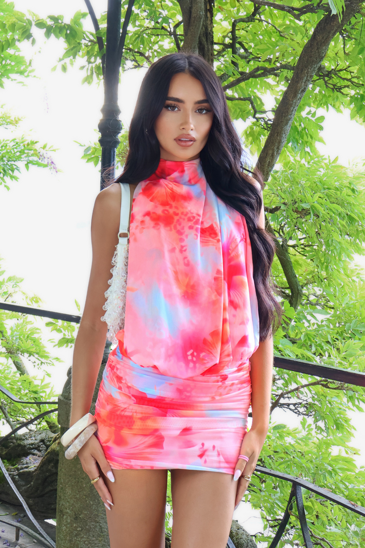 ‘Blush in Como’ Backless Mini Dress