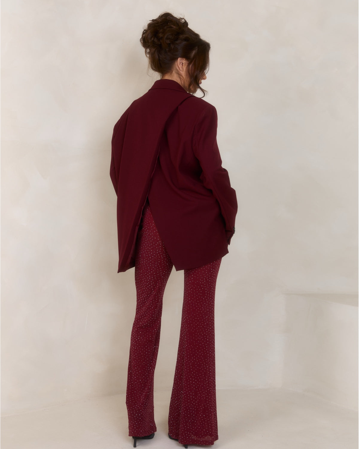 Oversized Blazer - Burgundy
