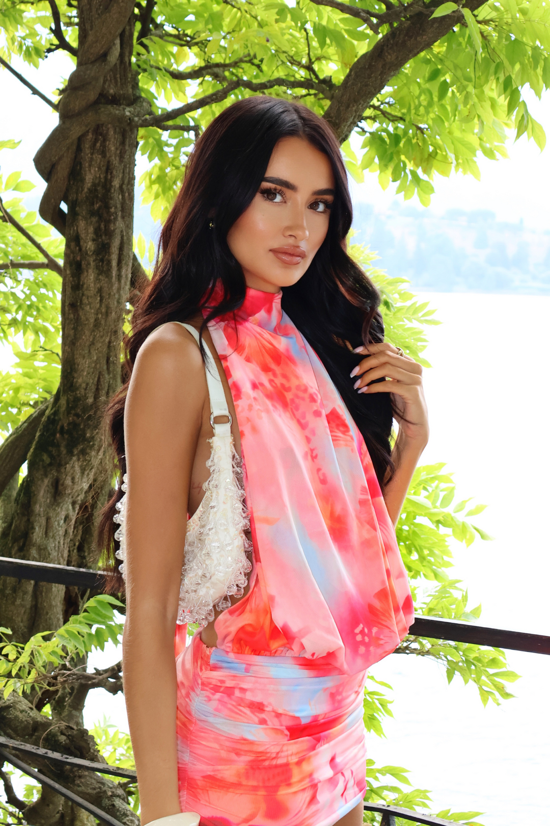 ‘Blush in Como’ Backless Mini Dress