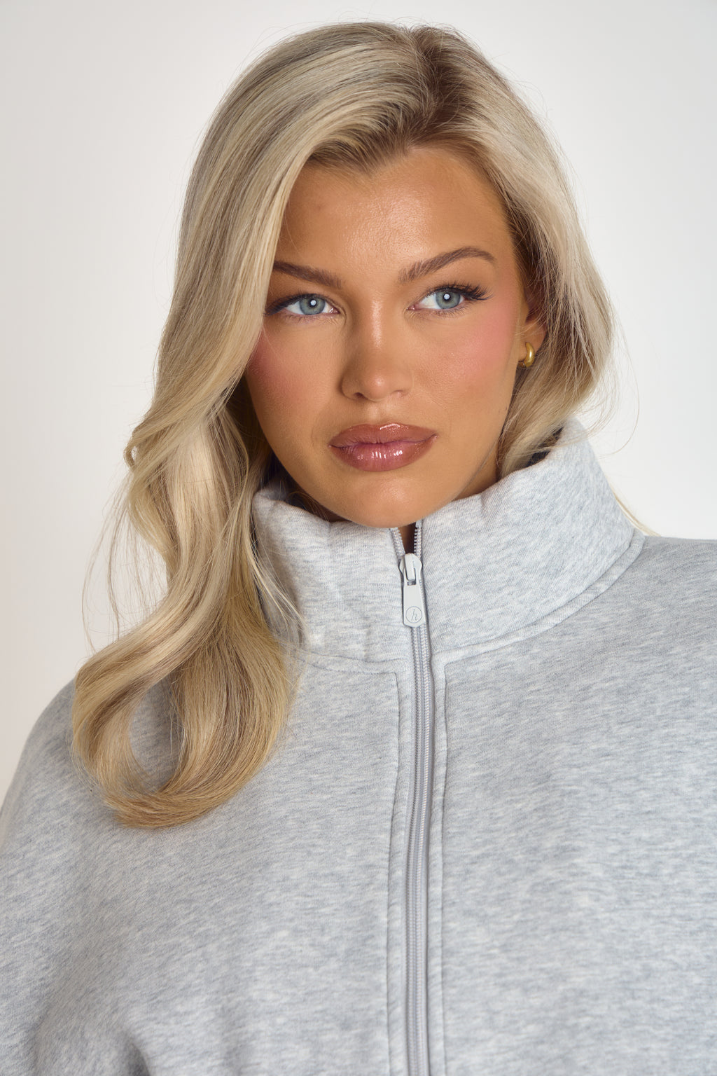 ‘Signature Staples’ Heavyweight Jersey Bomber - Grey