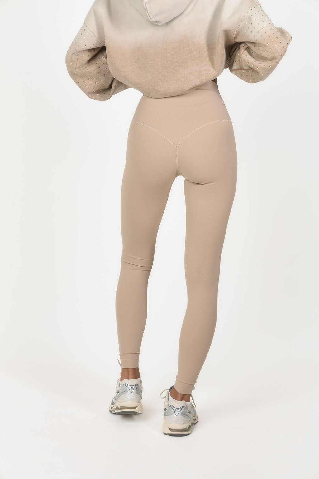 ‘Signature Staples’ High Waist Leggings - Light Beige