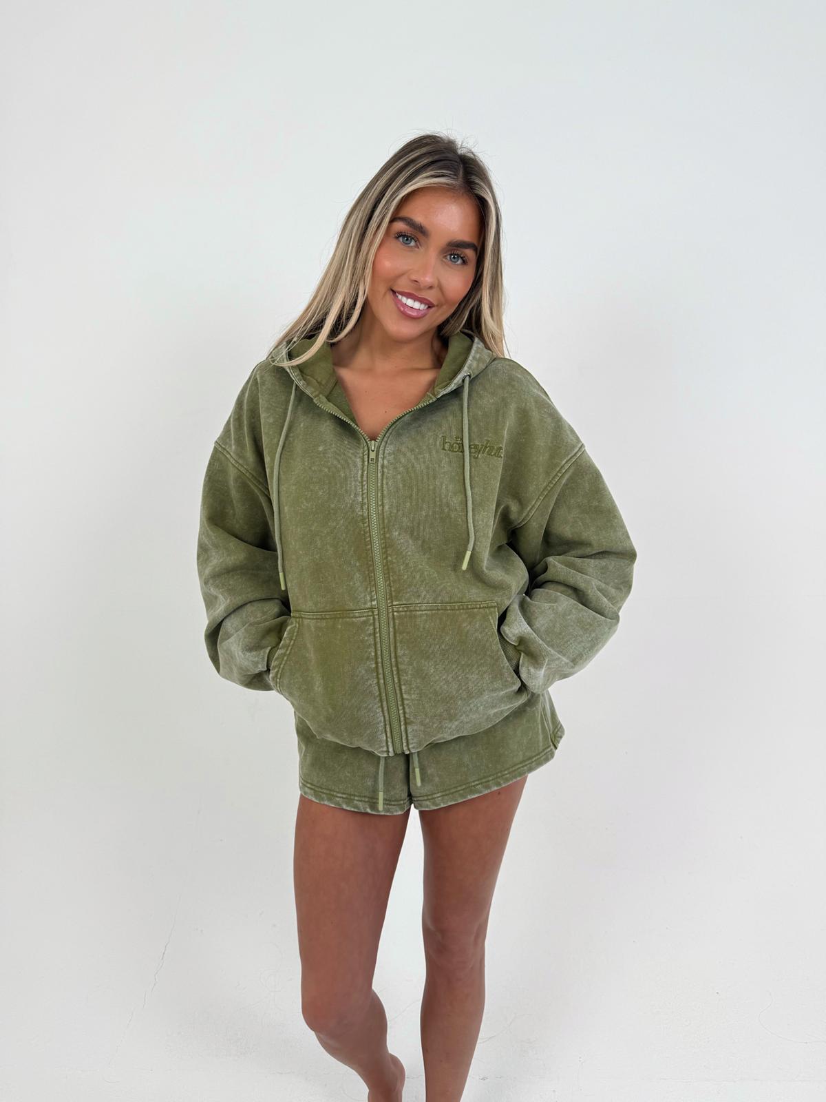 THH Full Length Zip Jacket - Olive