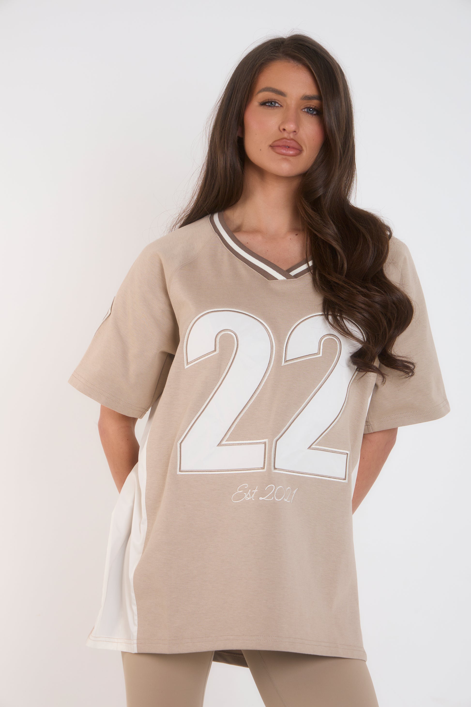 ‘Signature Staples’ Sports Jersey - Beige