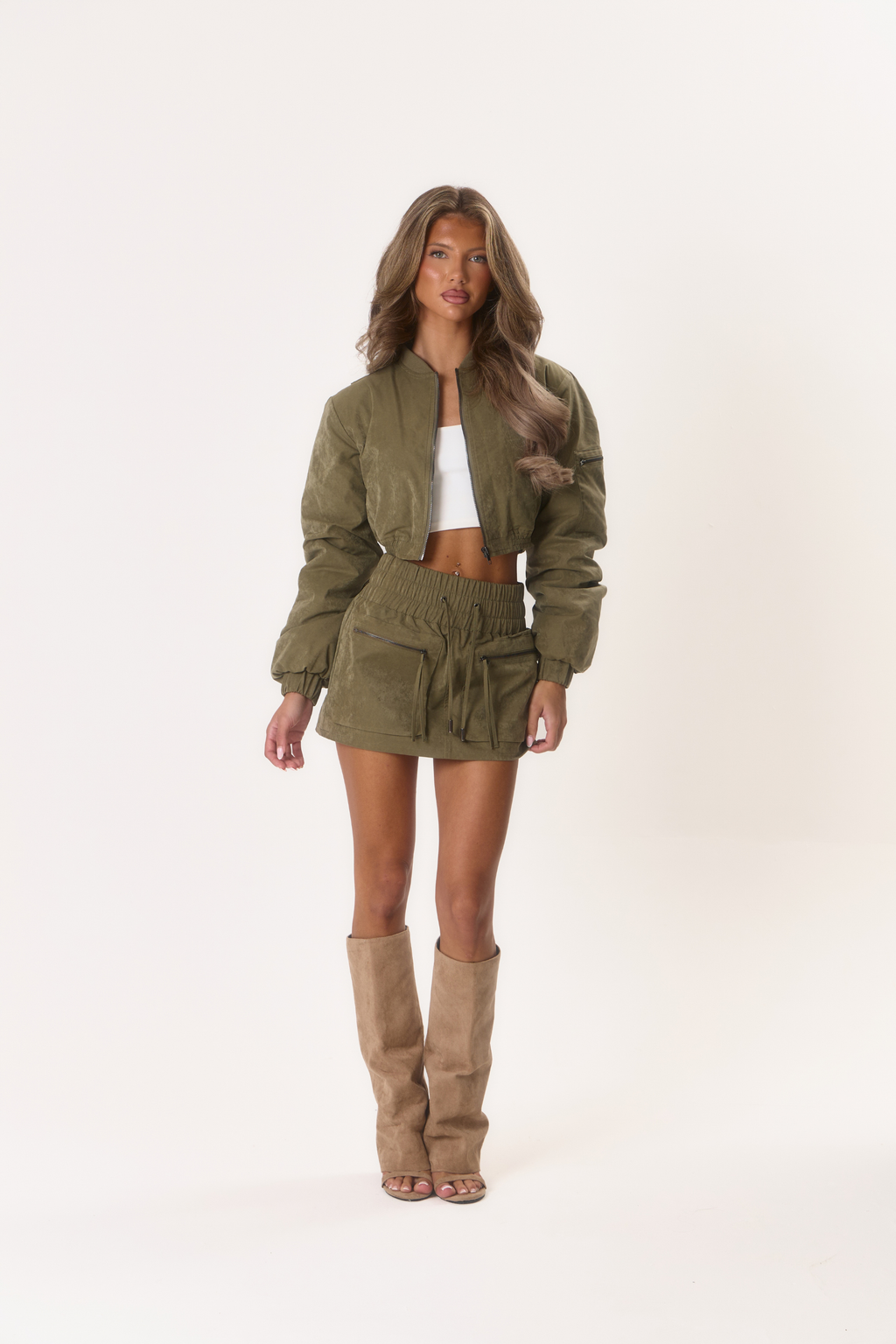 Nola' Bomber Jacket - Khaki