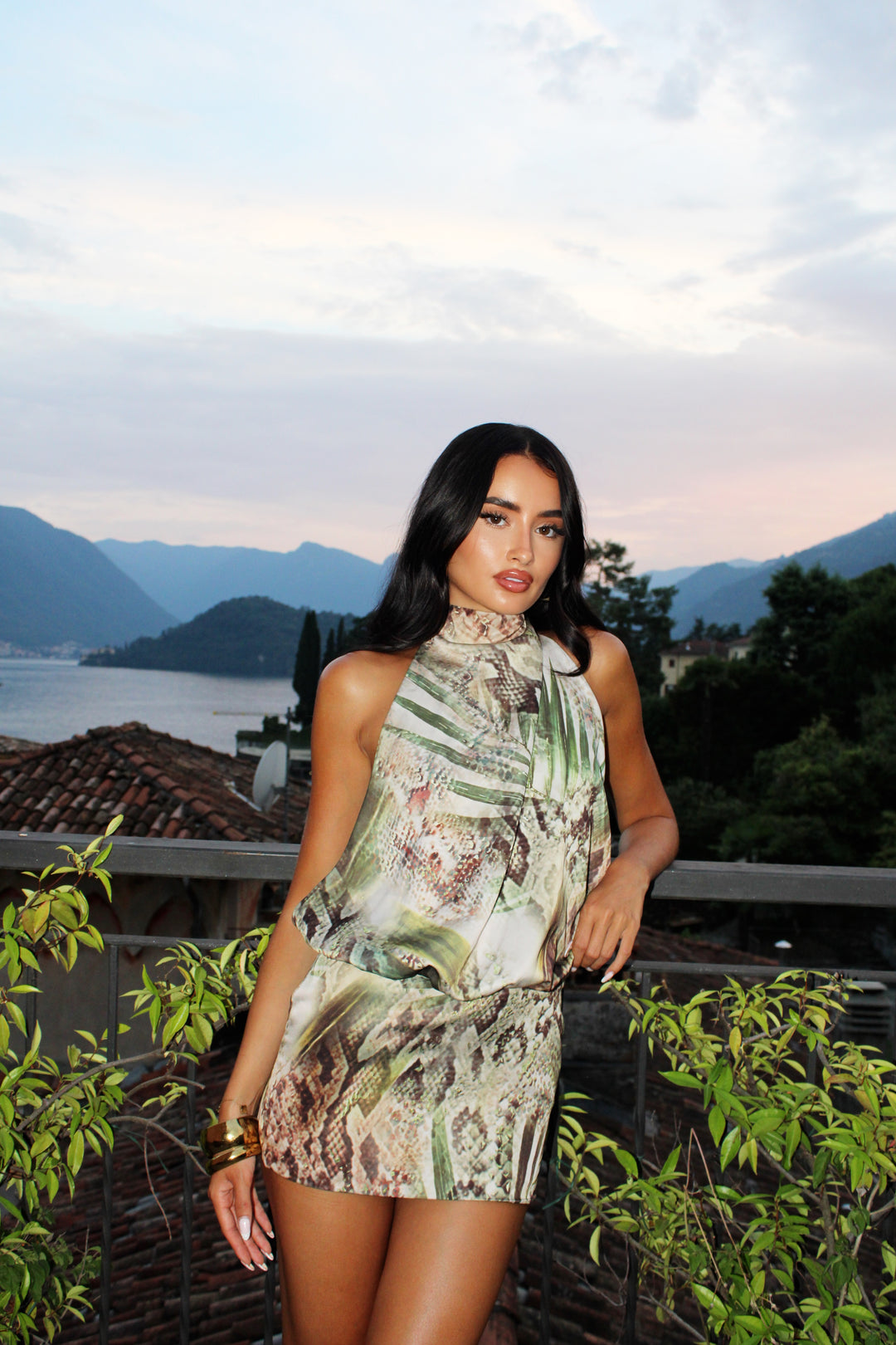 ‘Golden Hour’ Backless Mini Dress
