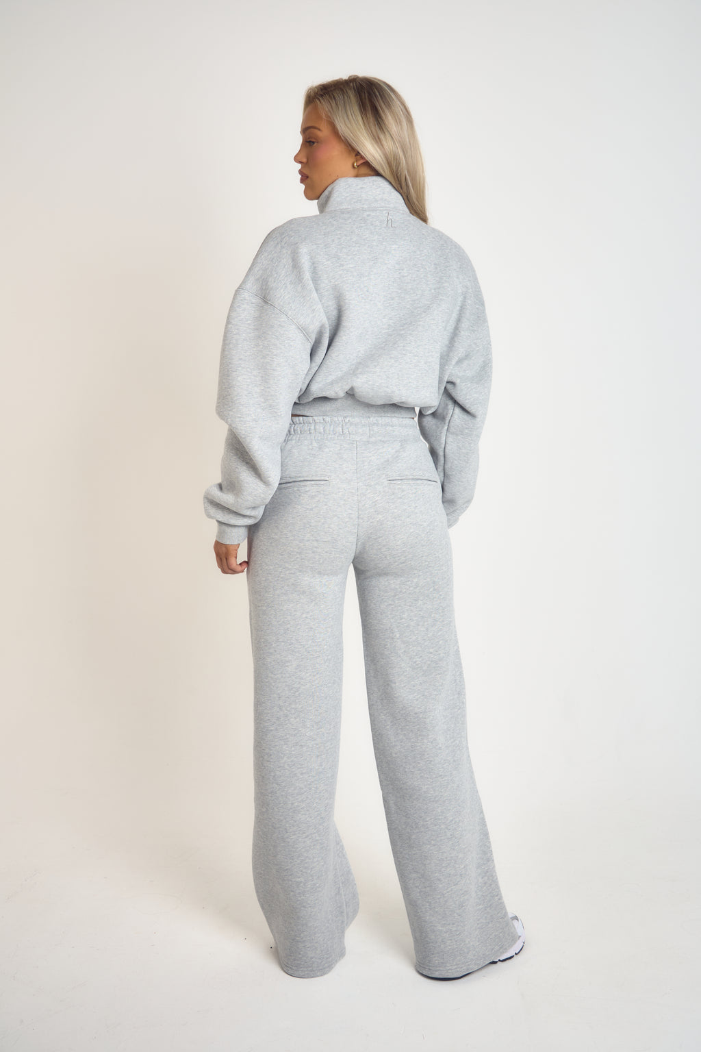 ‘Signature Staples’ Heavyweight Jersey Bomber - Grey