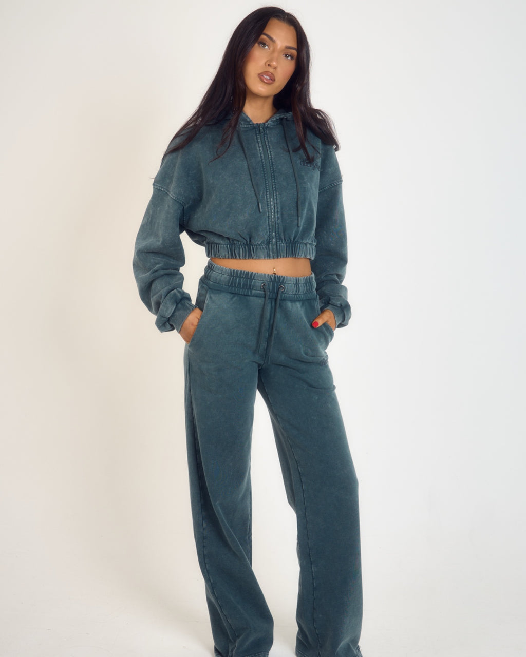 THH Wide Leg Jogger - Teal