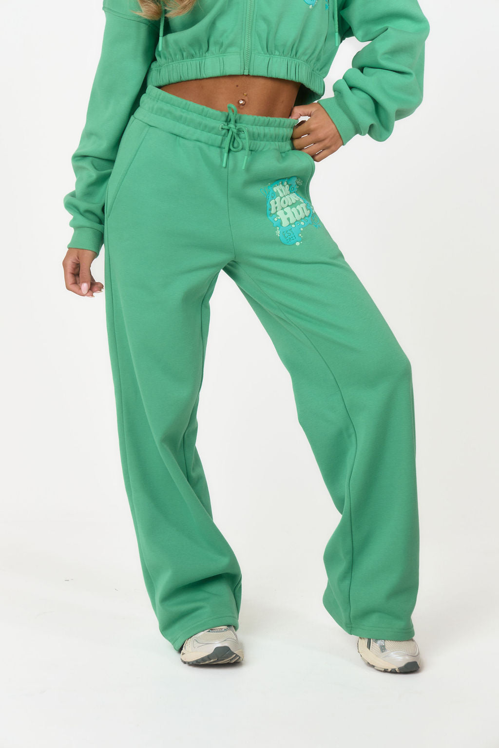 THH Wide Leg Jogger - Green