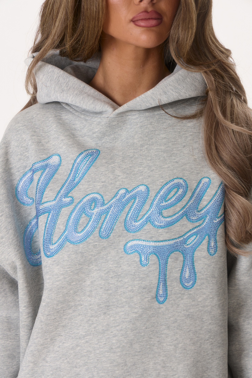 The Oversized Hoodie - Marl/Blue