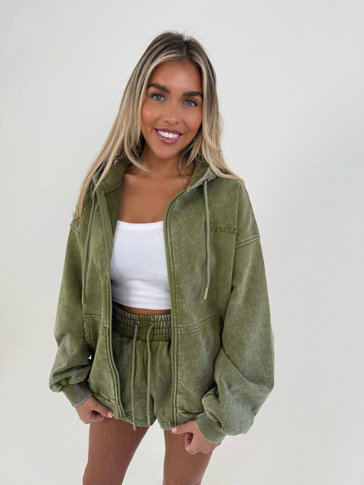 THH Full Length Zip Jacket - Olive