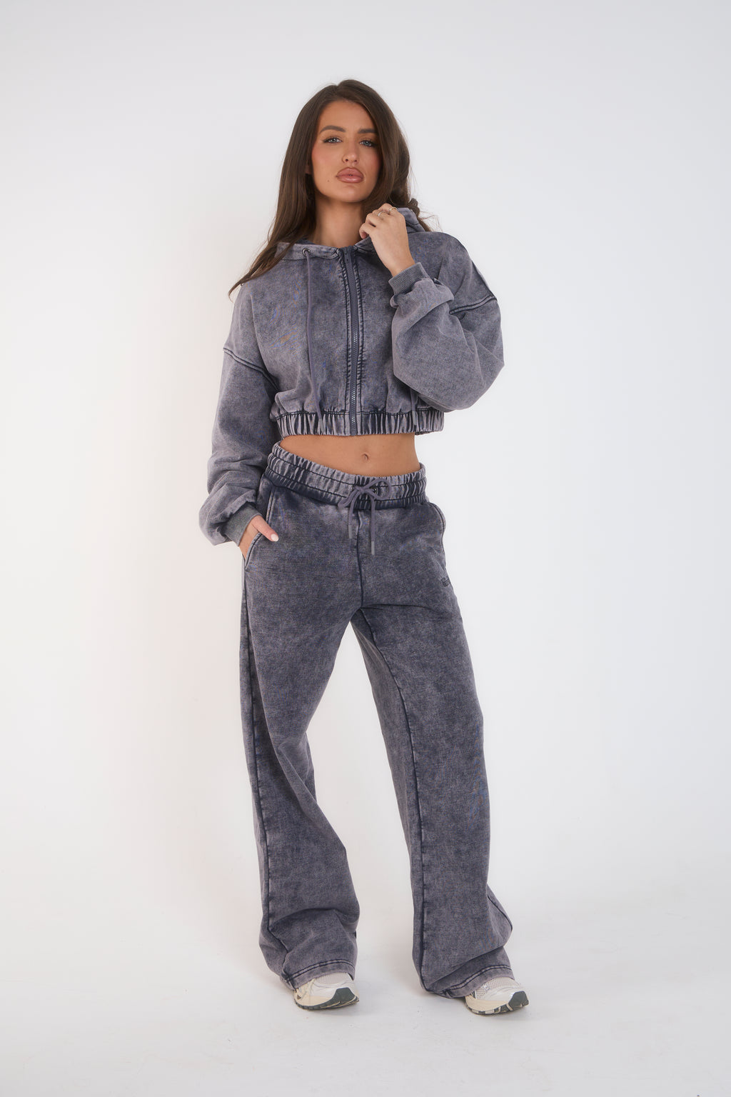 THH Crop Zip Jacket - Navy