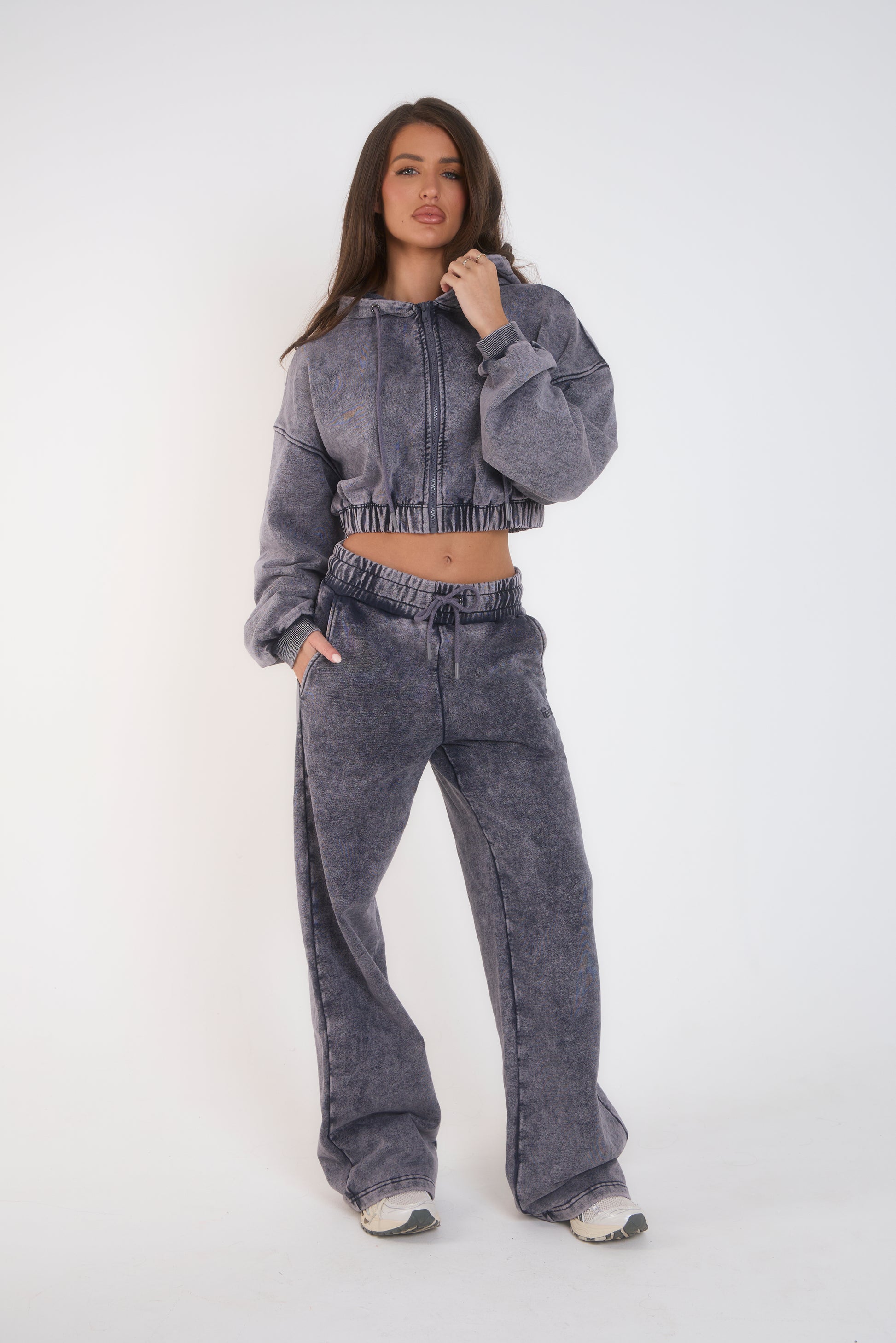 THH Crop Zip Jacket - Navy