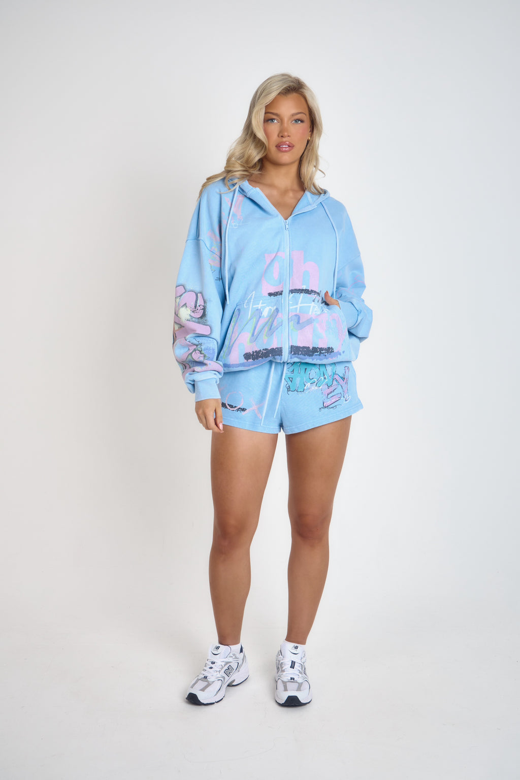 THH Graffiti Zip Jacket - Blue