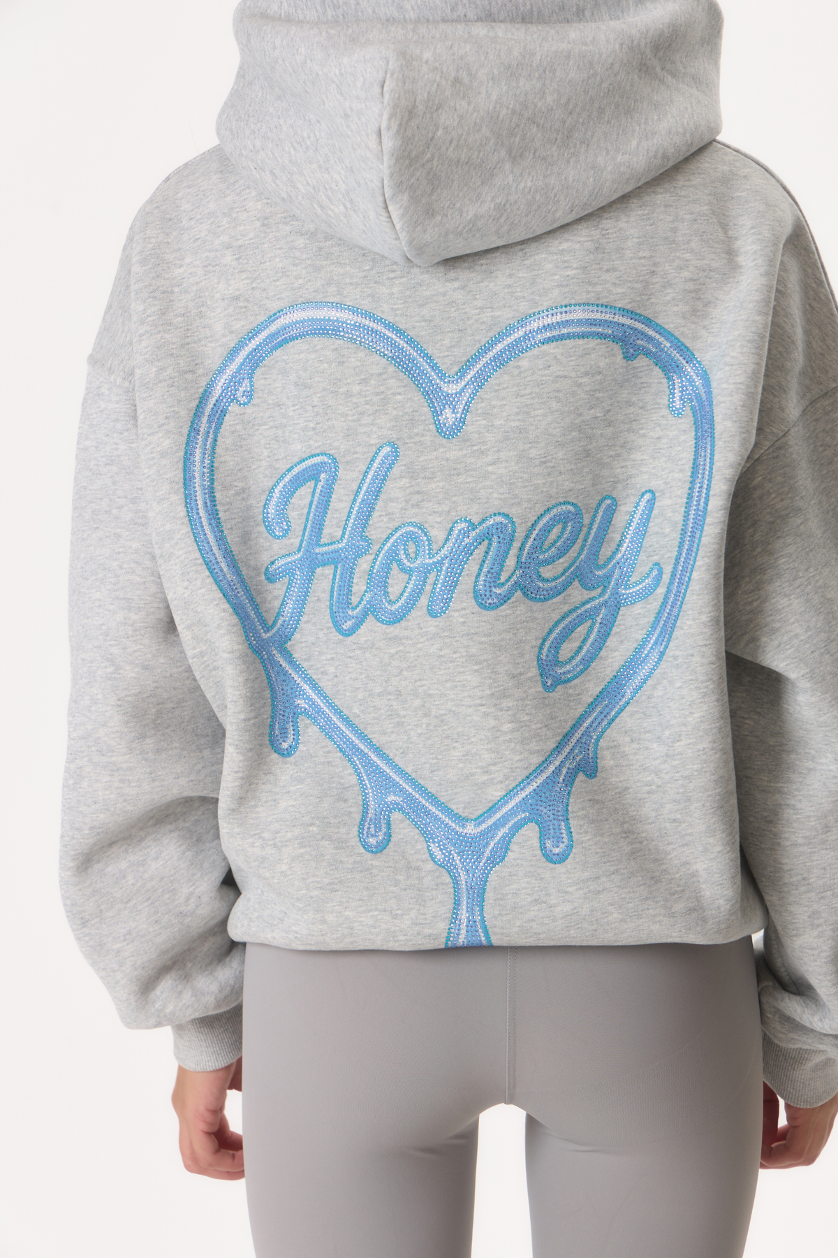 The Oversized Hoodie - Marl/Blue