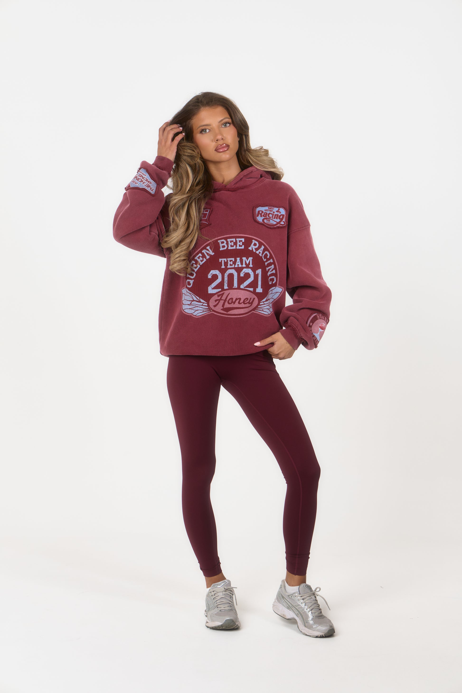 ‘Signature Staples’ High Waist Leggings - Burgundy