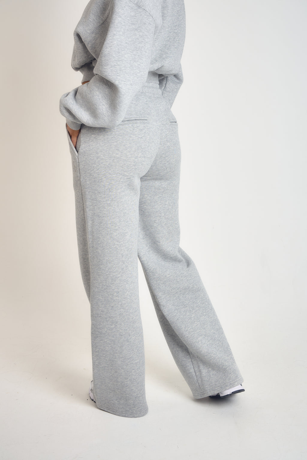 ‘Signature Staples’ Wide Leg Joggers - Grey