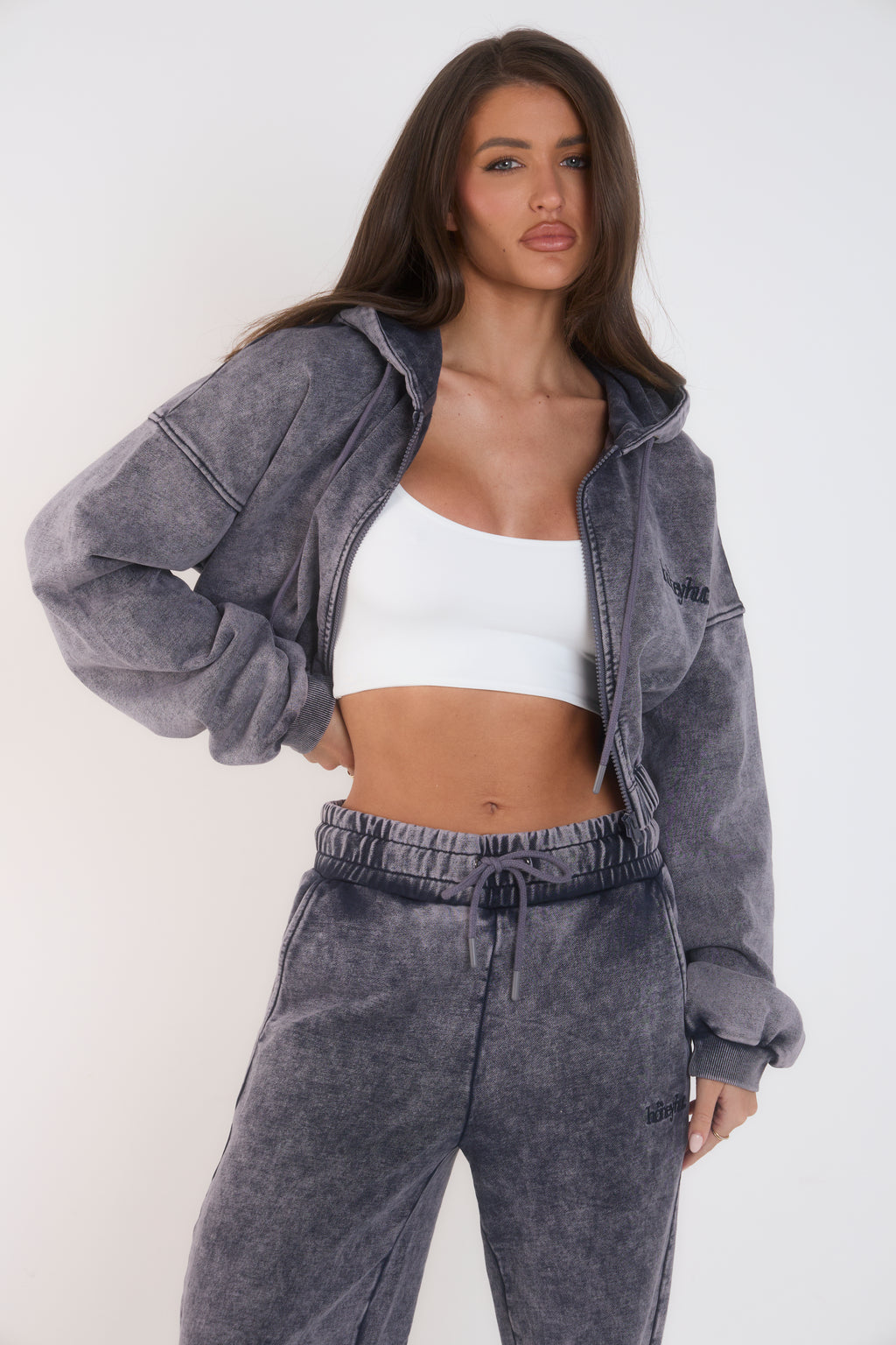 THH Crop Zip Jacket - Navy