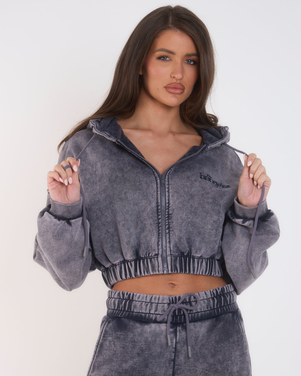 THH Crop Zip Jacket - Navy