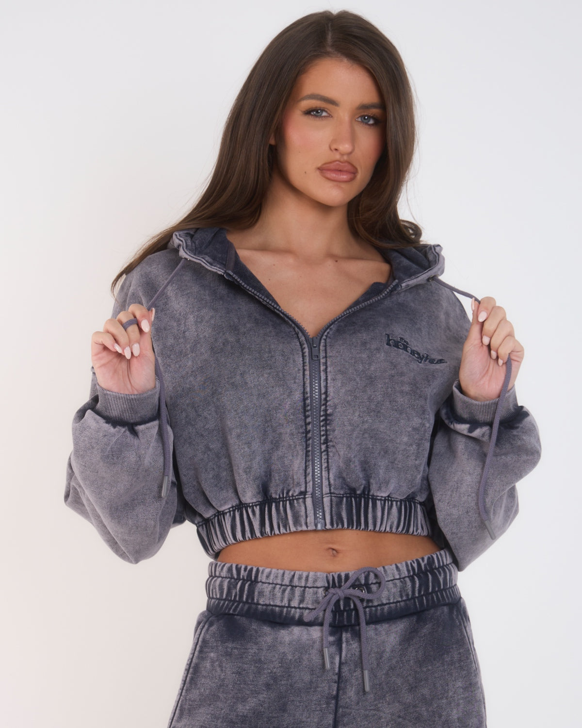 THH Crop Zip Jacket - Navy