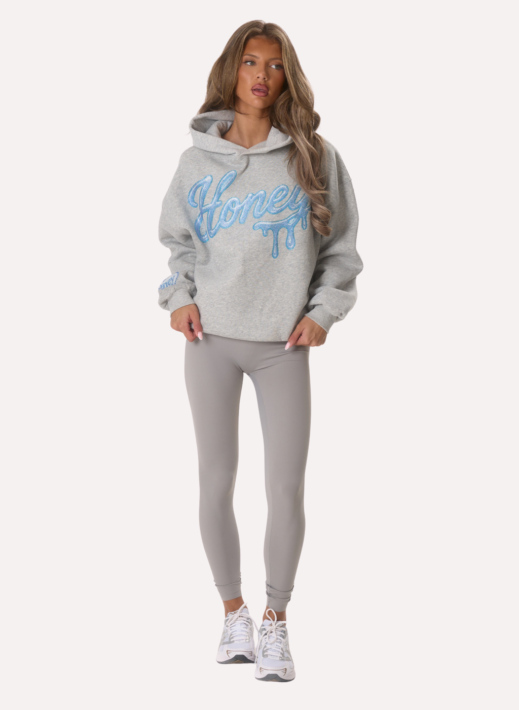 The Oversized Hoodie - Marl/Blue