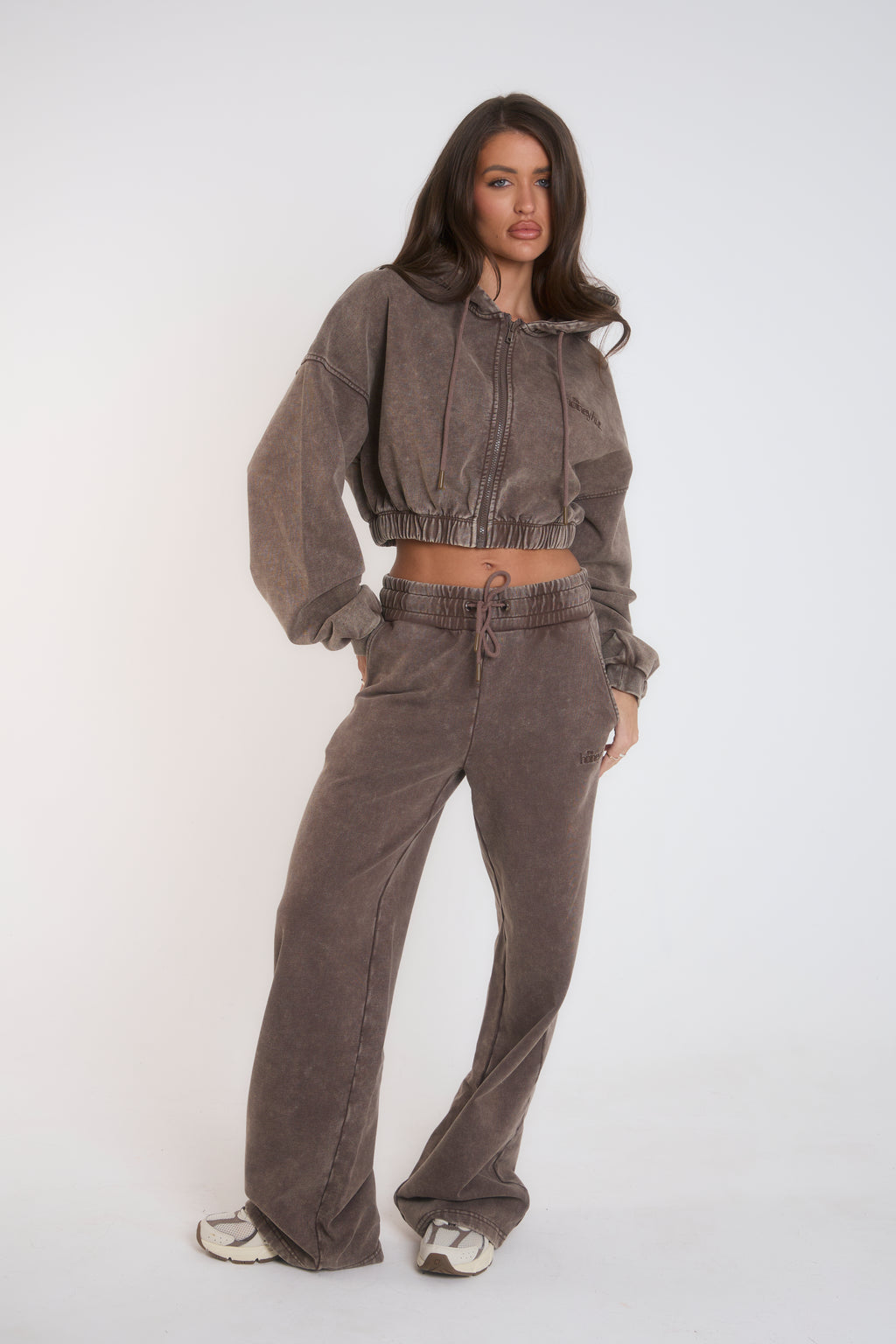 THH Crop Zip Jacket - Mocha