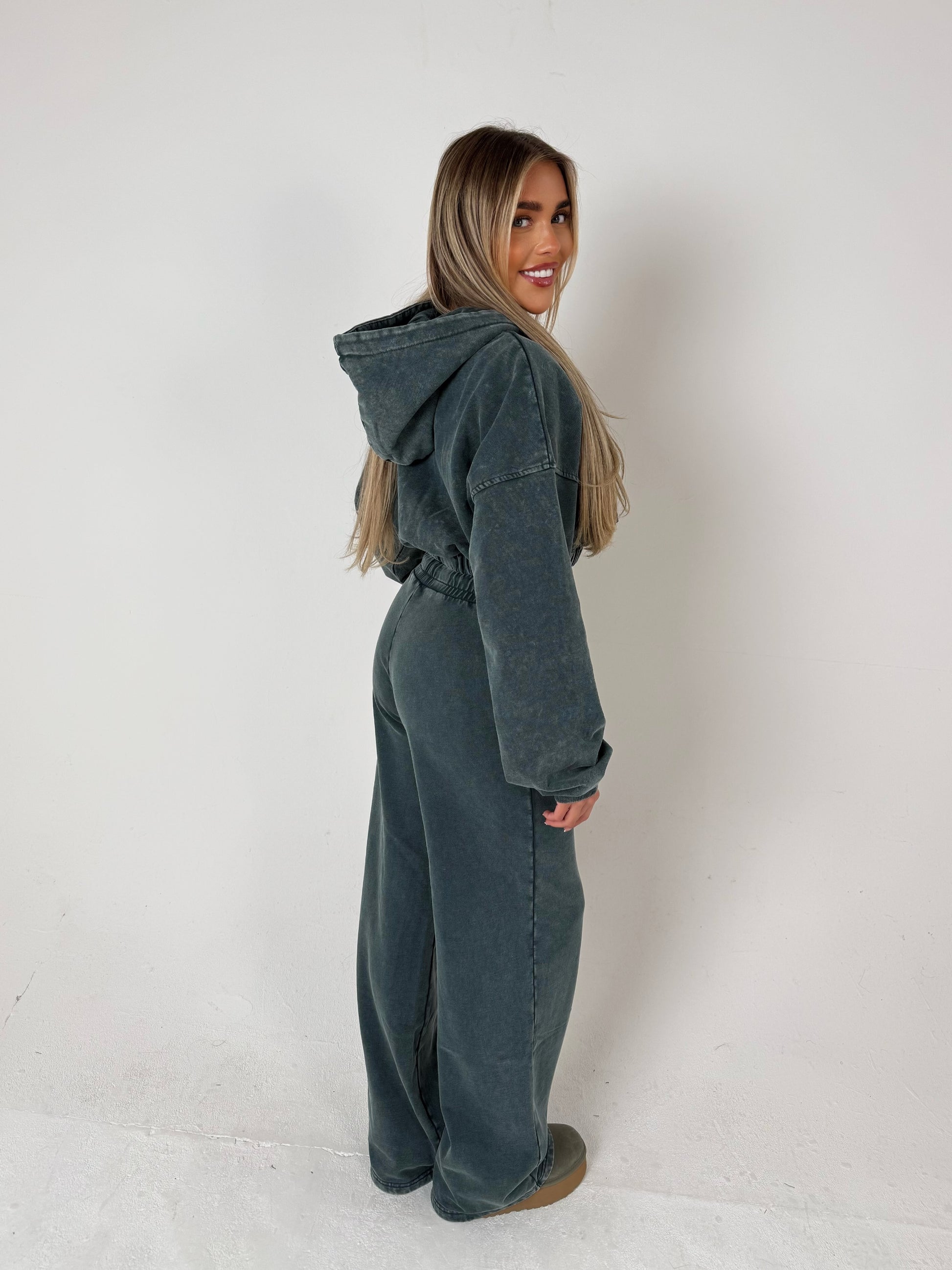 THH Crop Zip Jacket - Teal