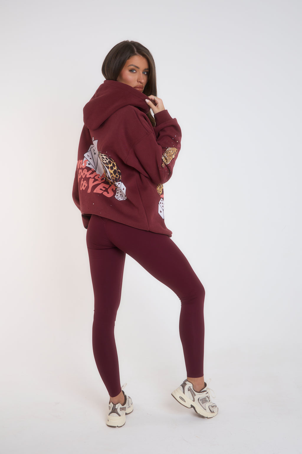 The Cherry Leopard Rhinestone Hoodie