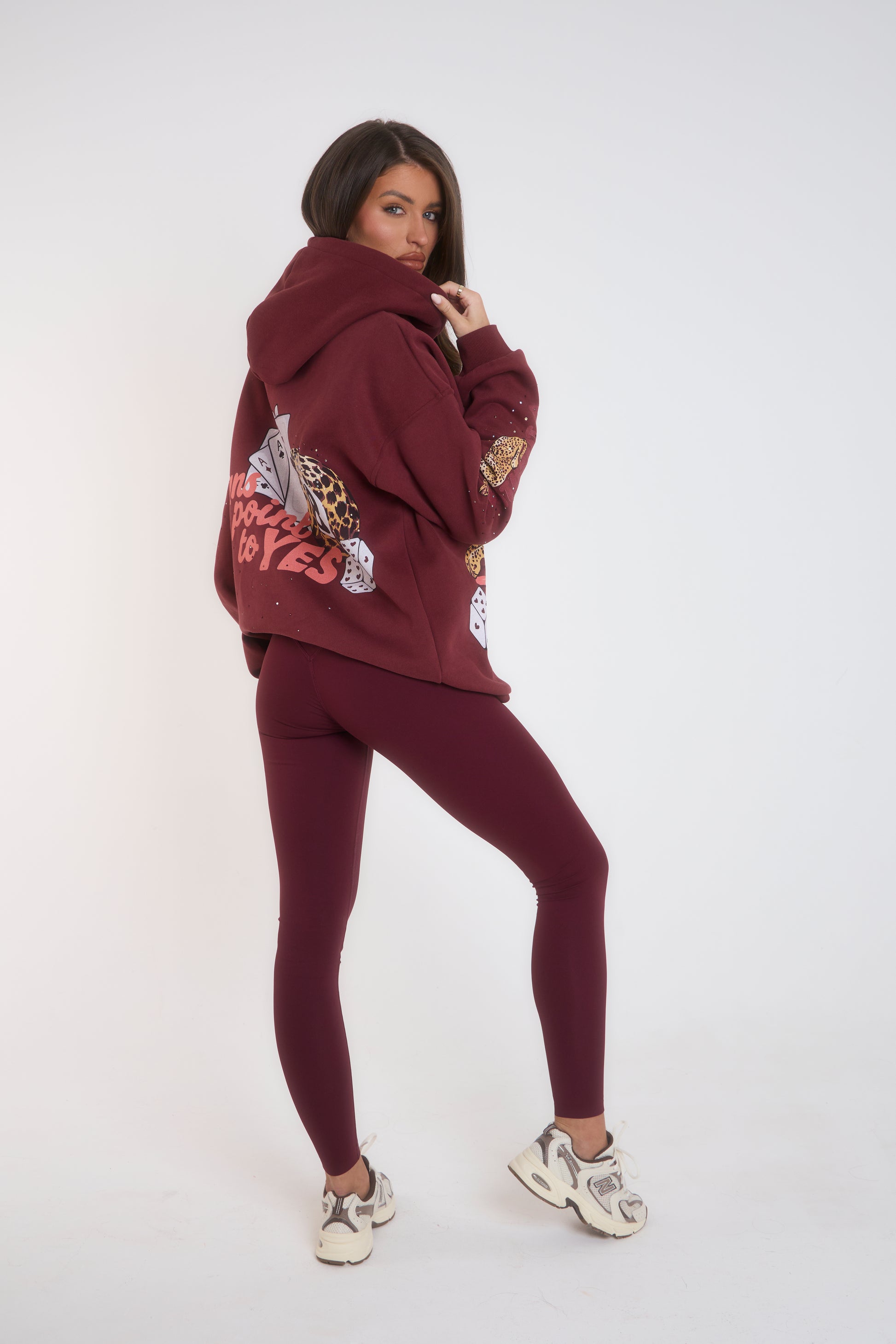 The Cherry Leopard Rhinestone Hoodie