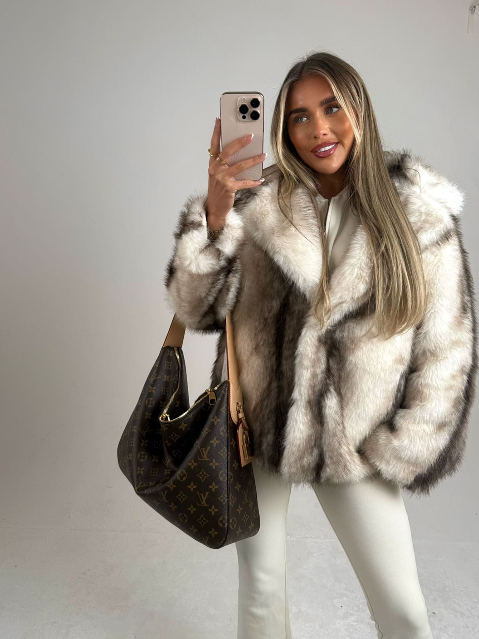 ‘Celeste’ Faux Fur Coat