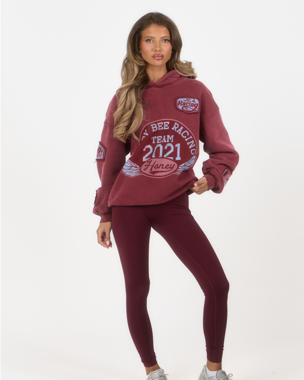 ‘Signature Staples’ High Waist Leggings - Burgundy