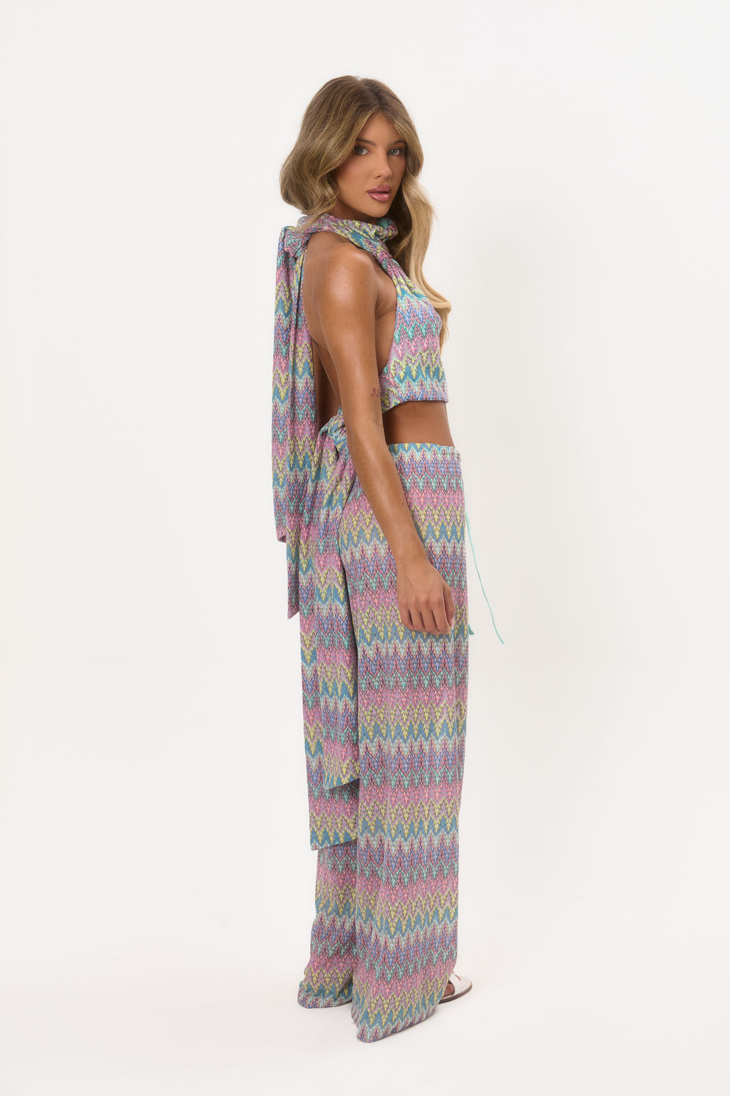 Wide Leg Beach Trouser - Pastel
