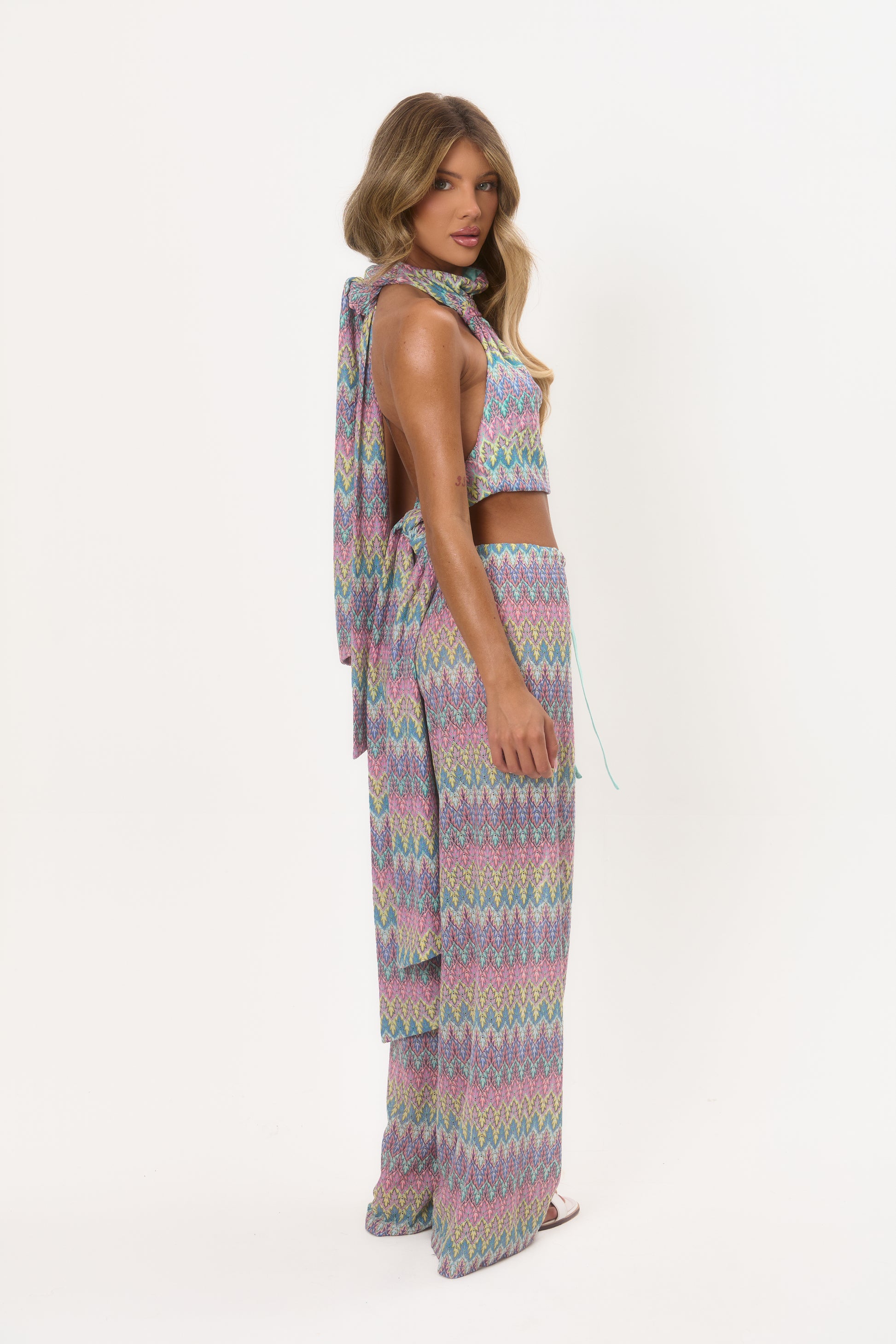 Wide Leg Beach Trouser - Pastel