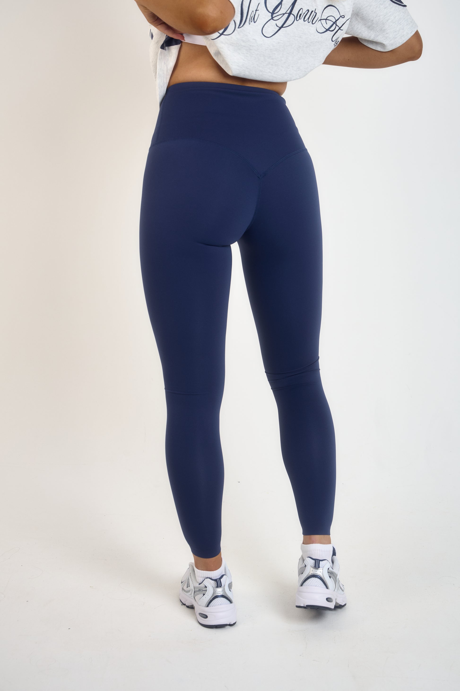 ‘Signature Staples’ High Waist Leggings - Navy