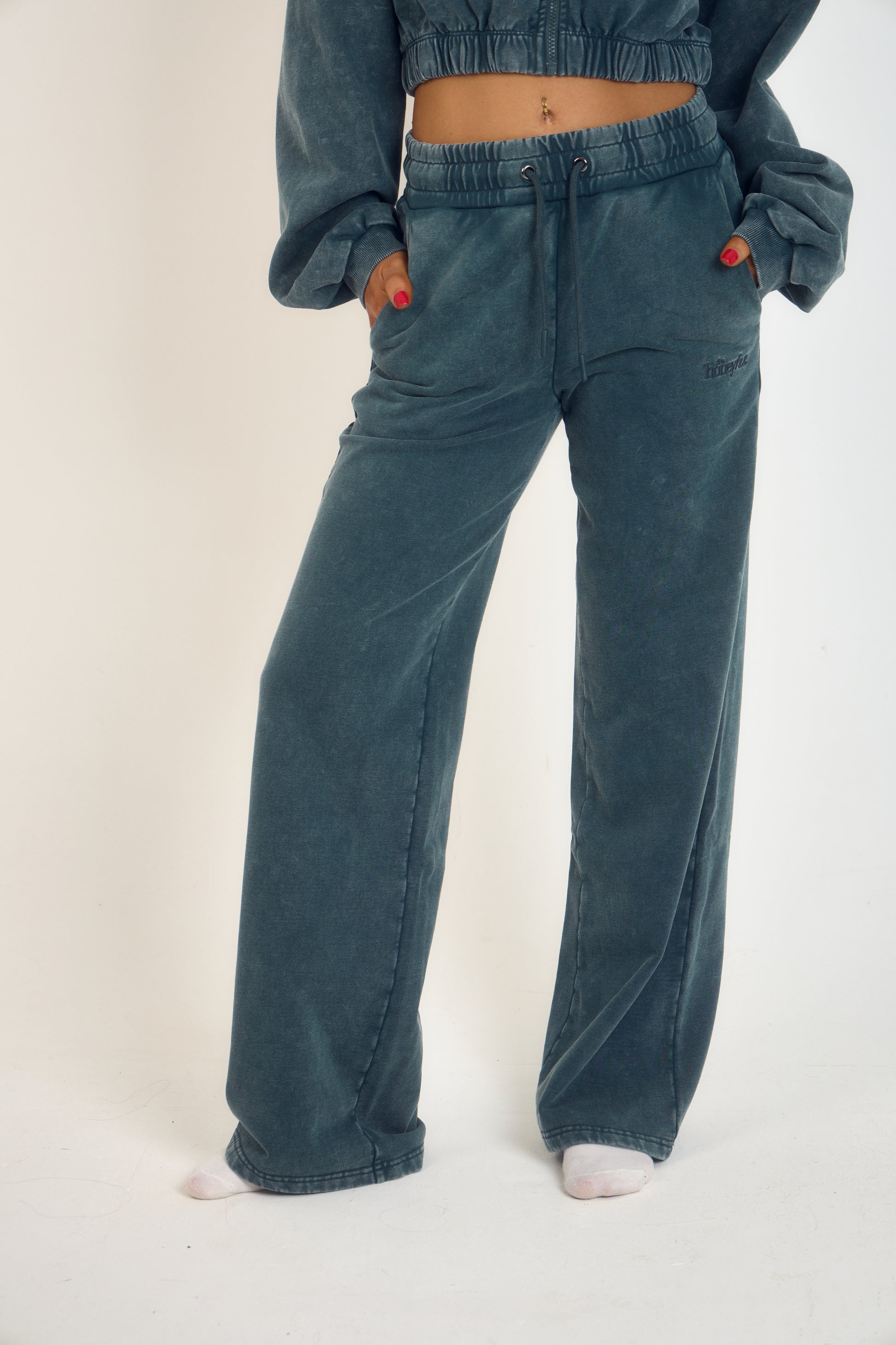 THH Wide Leg Jogger - Teal