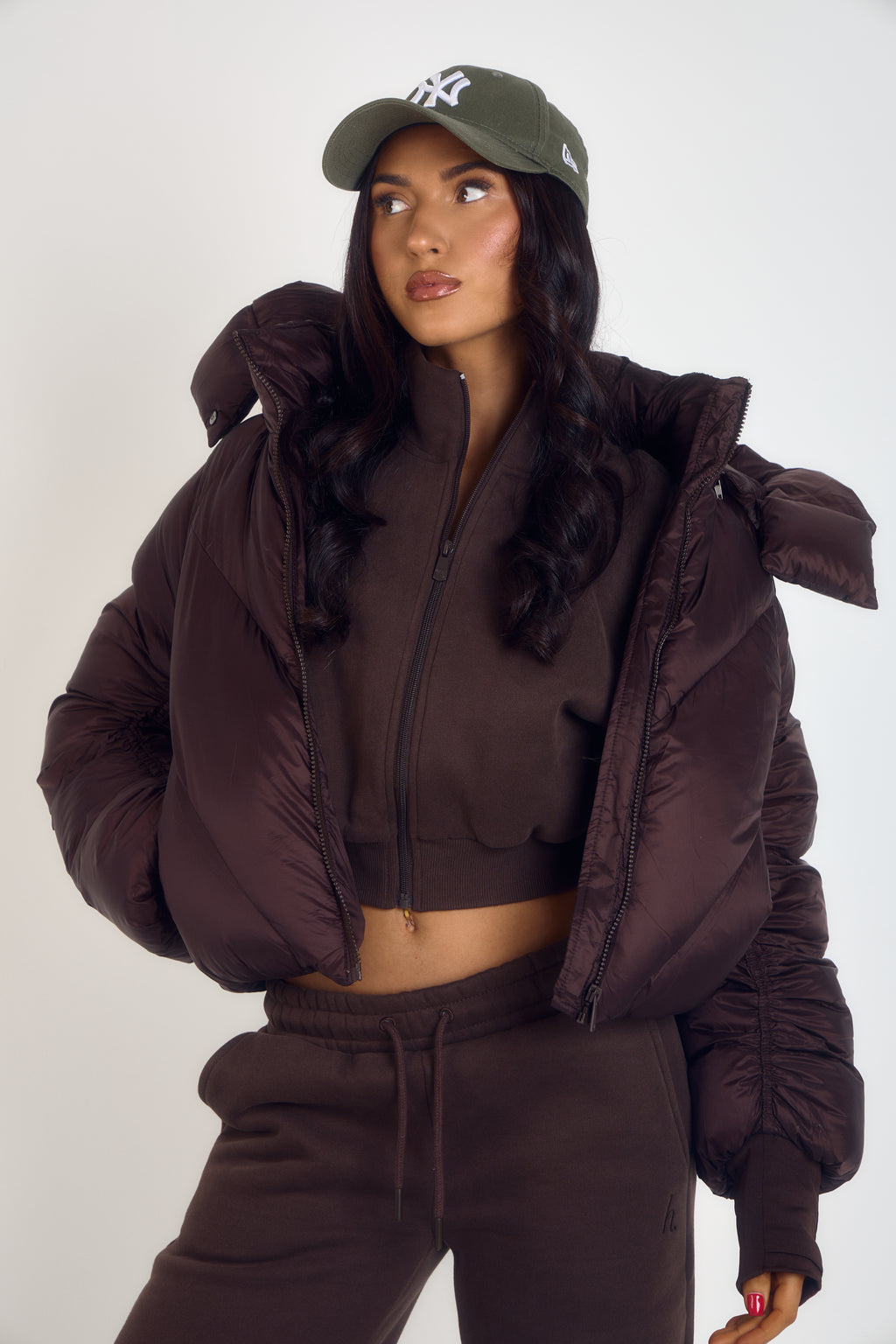 ‘Isabel’ Puffer Coat - Brown