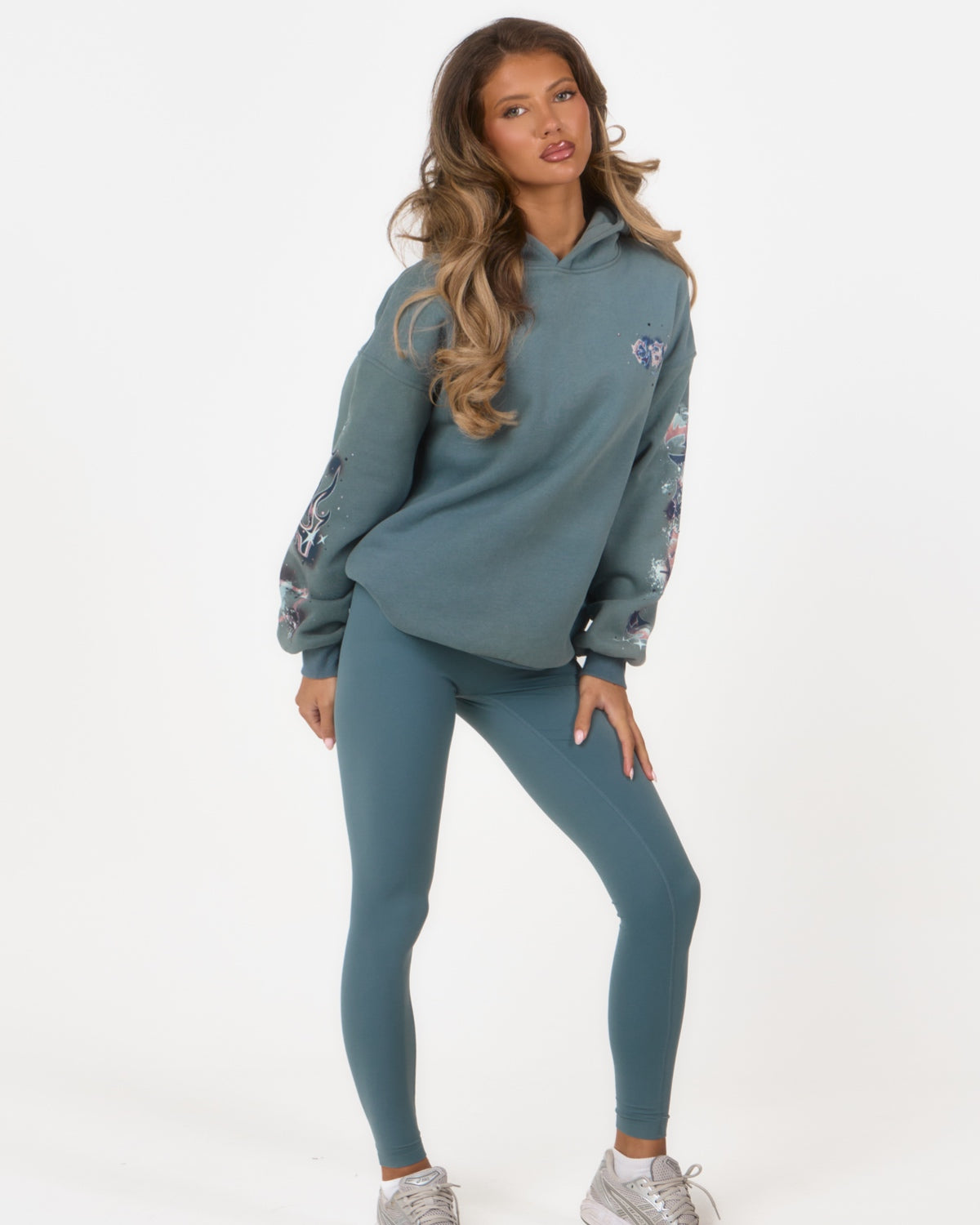 ‘Signature Staples’ High Waist Leggings - Blue