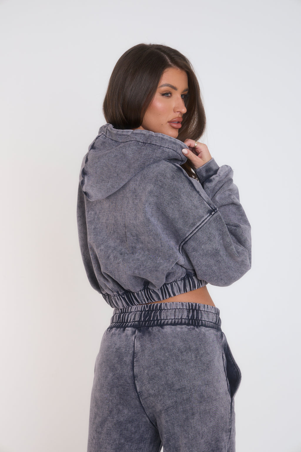 THH Crop Zip Jacket - Navy