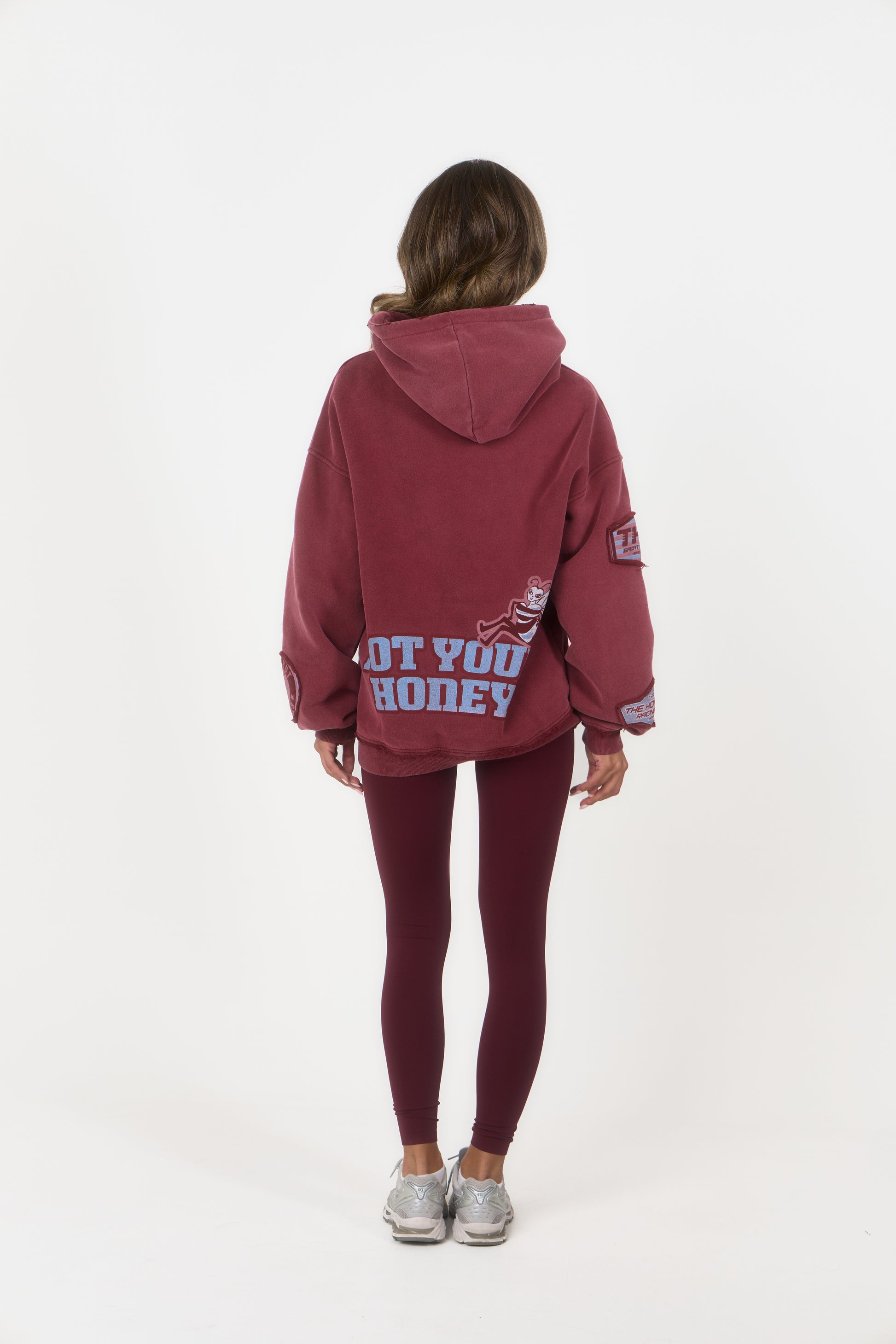 ‘Signature Staples’ High Waist Leggings - Burgundy