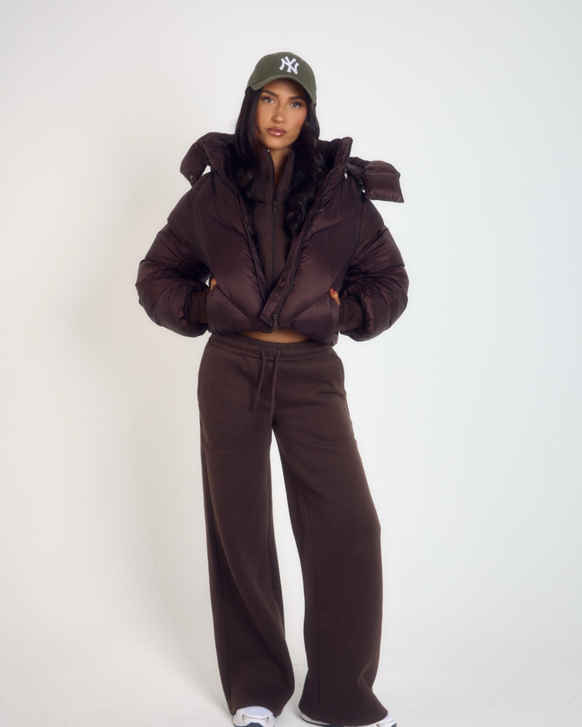 ‘Isabel’ Puffer Coat - Brown