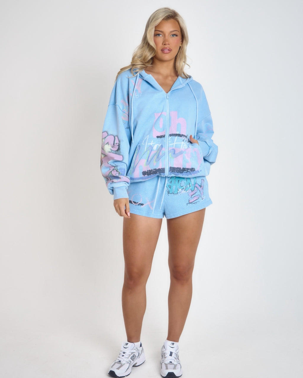 THH Graffiti Jogger Short - Blue