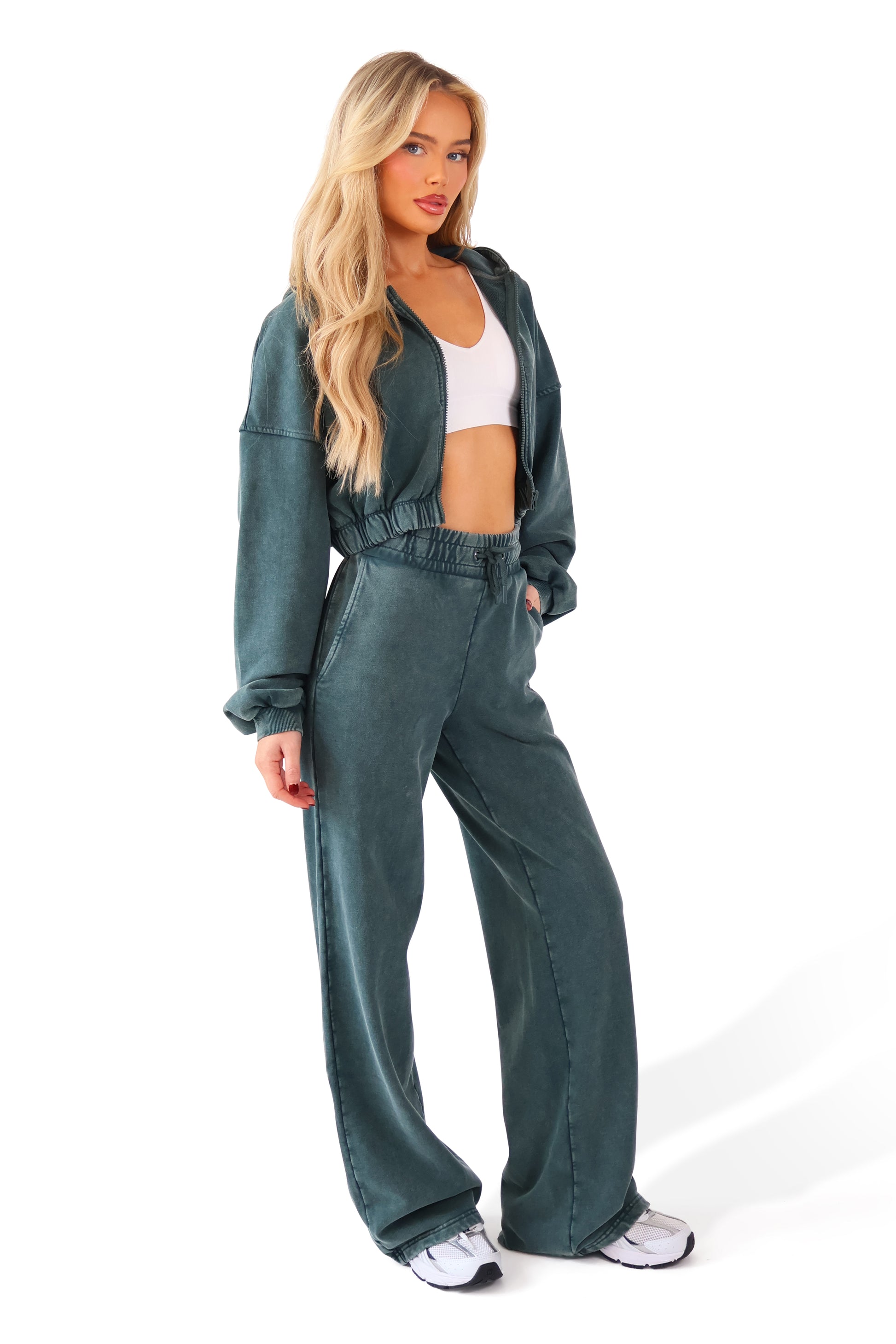 THH Wide Leg Jogger - Teal