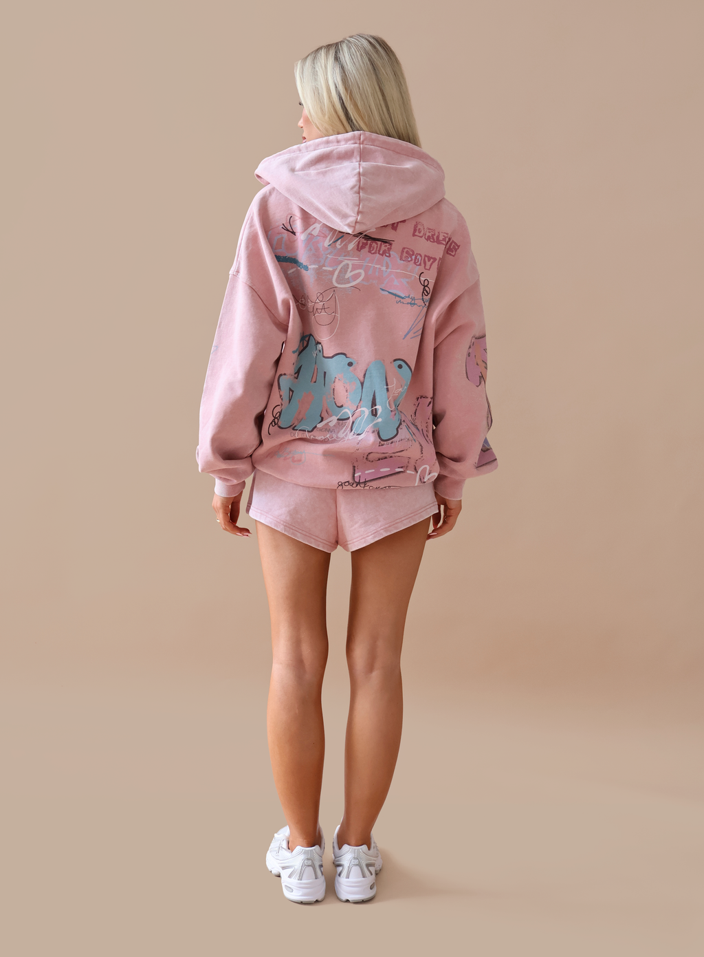 THH Graffiti Zip Jacket - Pink