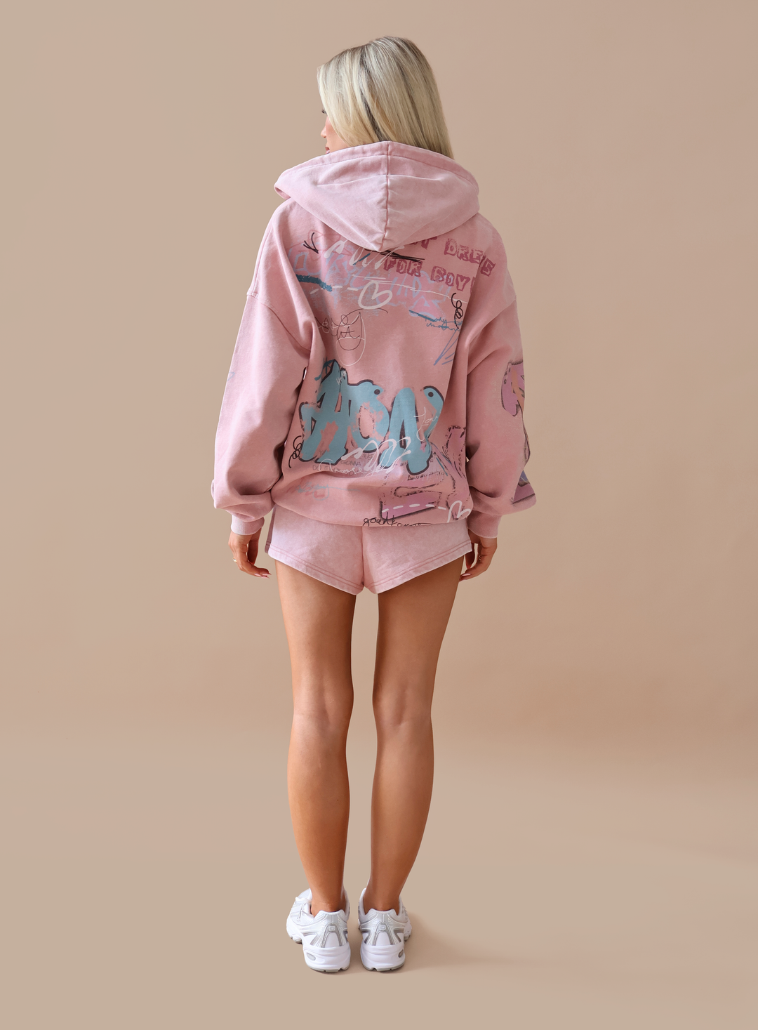 THH Graffiti Zip Jacket - Pink