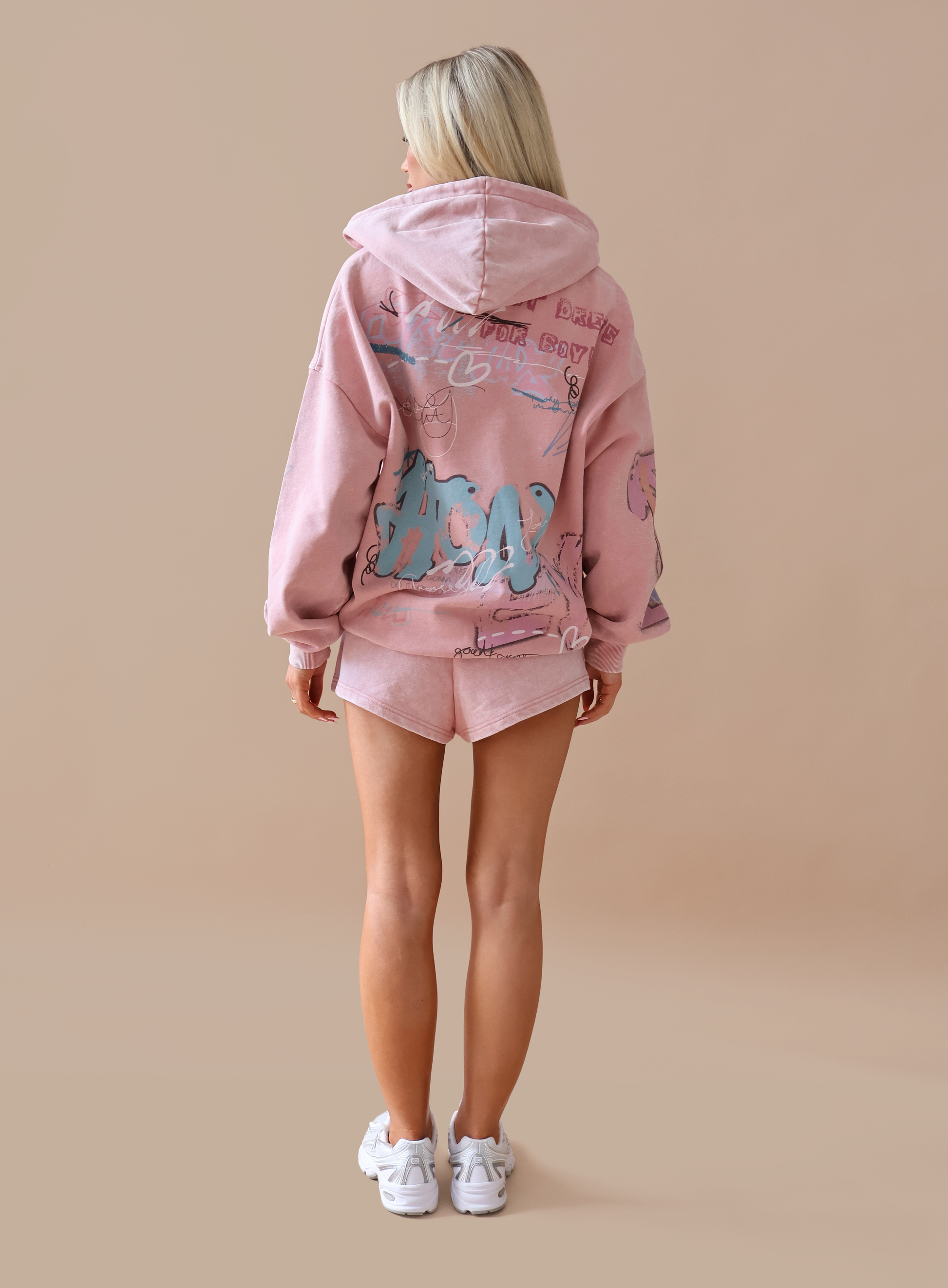 THH Graffiti Zip Jacket - Pink