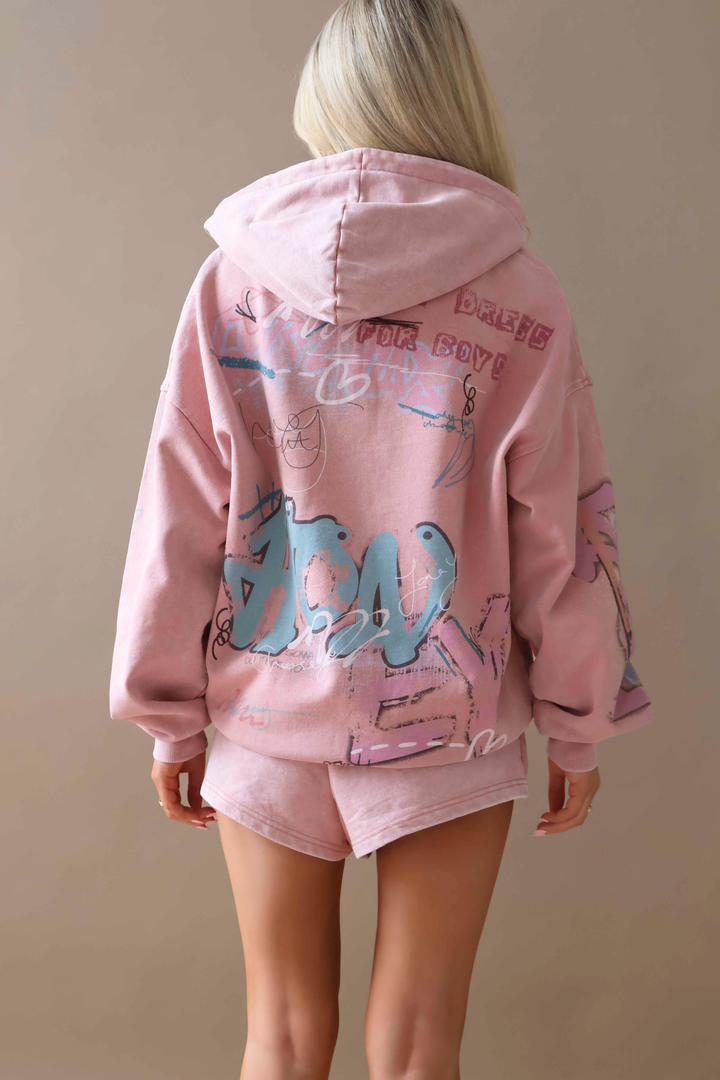 THH Graffiti Jogger Short - Pink